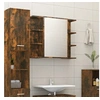 Image de Badkamerspiegelkast 80x20,5x64 cm bewerkt hout gerookt eiken815522