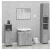 Image de Meubles de salle de bain Sonoma gris Bois d ingénierie
