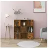 Image de Bibliothèque Chêne fumé 90x30x90 cm Bois d ingénierie