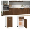 Image de Onderkast met lade 40x46x81,5 cm bewerkt hout bruin eikenkleur815572
