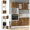 Image de Magnetronkast 60x57x207 cm bewerkt hout gerookt eiken815603