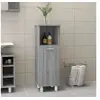 Image de Armoire de bain Sonoma gris 30x30x95 cm Bois d'ingénierie815607