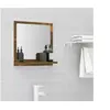 Image de Miroir de bain Chêne fumé 40x10,5x37 cm Bois d ingénierie