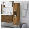 Image de Armoire de bain Chêne fumé 30x30x130 cm Bois d ingénierie