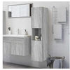 Image de Armoire de bain Sonoma gris 30x30x130 cm Bois d ingénierie