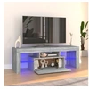 Image de Meuble TV avec lumières LED sonoma gris 120x35x40 cm