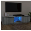 Image de Meuble TV avec lumières LED sonoma gris 120x30x35,5 cm