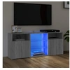 Image de Meuble TV avec lumières LED Sonoma gris 120x30x50 cm