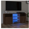 Image de Meuble TV avec lumières LED Chêne marron 120x30x50 cm