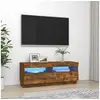Image de Meuble TV avec lumières LED chêne fumé 100x35x40 cm815720