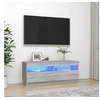 Image de Meuble TV avec lumières LED sonoma gris 100x35x40 cm