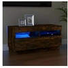 Image de Meuble TV avec lumières LED chêne fumé 80x35x40 cm815723
