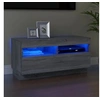 Image de Meuble TV avec lumières LED sonoma gris 80x35x40 cm