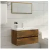 Image de Ensemble de meubles de salle de bain 2 pcs Chêne fumé