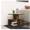 Image de Table d appoint Chêne fumé 40x40x40 cm Bois d ingénierie