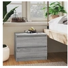 Image de Table de chevet Sonoma gris 50x39x43,5 cm Bois d ingénierie