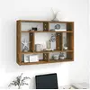 Image de Wandschap 75x16x55 cm bewerkt hout gerookt eikenkleurig815843