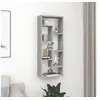 Image de Wandschap 36x16x90 cm bewerkt hout grijs sonoma eikenkleurig815847