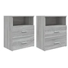 Image de Tables de chevet 2 pcs Sonoma gris 50x32x60 cm815861