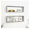 Image de Wandschappen kubus 2 st 80x15x26,5 cm bewerkt hout grijs sonoma815918