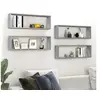 Image de Wandschappen kubus 4 st 80x15x26,5 cm bewerkt hout grijs sonoma815919