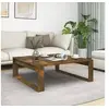 Image de Table basse Chêne fumé 100x100x35 cm Bois d ingénierie