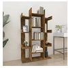 Image de Bibliothèque Chêne fumé 86x25,5x140 cm Bois d ingénierie