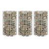Image de Gabion plantenbakken 3 st rond verhoogd à~30x50 cm staal152019