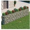 Image de Lit Surélevé à Gabion Parterre de Fleurs Support de Plante Jardinière Pot de Fleurs Jardin Terrasse Extérieur Fer 152037