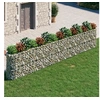 Image de Lit Surélevé à Gabion Parterre de Fleurs Support de Plante Jardinière Pot de Fleurs Jardin Terrasse Extérieur Fer 152038