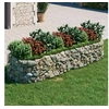 Image de Lit Surélevé à Gabion Parterre de Fleurs Support de Plante Jardinière Pot de Fleurs Jardin Terrasse Extérieur Fer 152041
