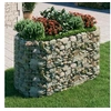 Image de Lit Surélevé à Gabion Parterre de Fleurs Support de Plante Jardinière Pot de Fleurs Jardin Terrasse Extérieur Fer 152045