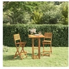 Image de Tabourets de bar d extérieur pliants lot de 2 Bois d acacia