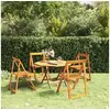 Image de Chaises pliables de jardin lot de 4 Bois d acacia massif