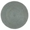 Image de Vloerkleed handgemaakt rond 180 cm jute olijfgroen343599