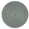 Image de Vloerkleed handgemaakt rond 210 cm jute olijfgroen343600