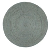Image de Vloerkleed handgemaakt rond 240 cm jute olijfgroen343601