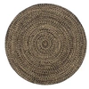 Image de Tapis fait à la main Jute Noir et marron 240 cm