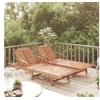 Image de Chaises longues lot de 2 Bois d acacia solide
