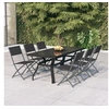 Image de Ensemble de Salle à Manger de Jardin 7 pcs Table à Dîner Chaises de Salle à Manger Meubles de Patio Terrasse 3102919