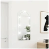 Image de Miroir avec éclairage LED 90x45 cm Verre Arche