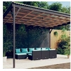 Image de 10-delige Loungeset met kussens poly rattan zwart3102017