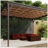 Image de Salon de Jardin 9 pcs avec Coussins Mobilier de Patio Ensemble de Meubles de Terrasse Mobilier d'Extérieur Résine Tressée Marron