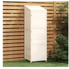 Image de 152187 Remise de jardin Blanc 55x52x174,5 cm Bois de sapin solide