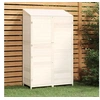 Image de 152191 Remise de jardin Blanc 102x52x174,5 cm Bois de sapin solide