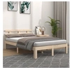 Image de Cadre de lit sans matelas bois massif 140x200 cm