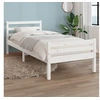 Image de Bedframe massief hout wit 100x200 cm814810