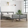 Image de Bedframe massief hout grijs 140x200 cm814821