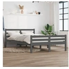 Image de Bedframe massief hout grijs 150x200 cm814826