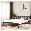 Image de Bedframe massief hout grijs 135x190 cm814861